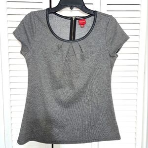 Merona Women's M Short Sleeve Houndstooth Top